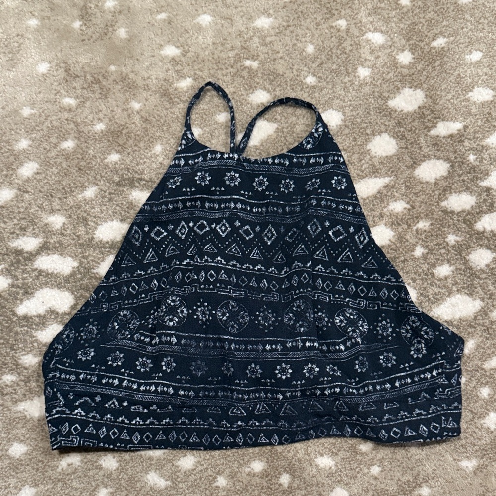 Patterned Halter Top. Size S